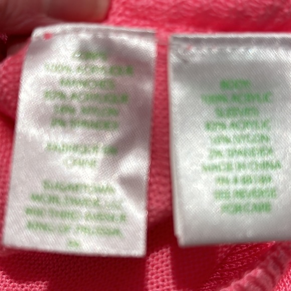 Like New - Lilly Pulitzer girls bright pink sweater - size 12/14 - Picture 9 of 9